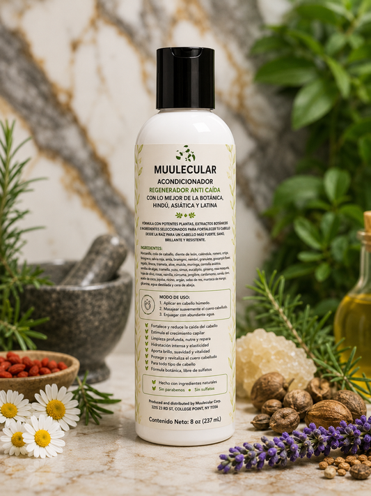 MUULECULAR® Acondicionador Regenerador Anti Caída – 8 oz (237 mL)