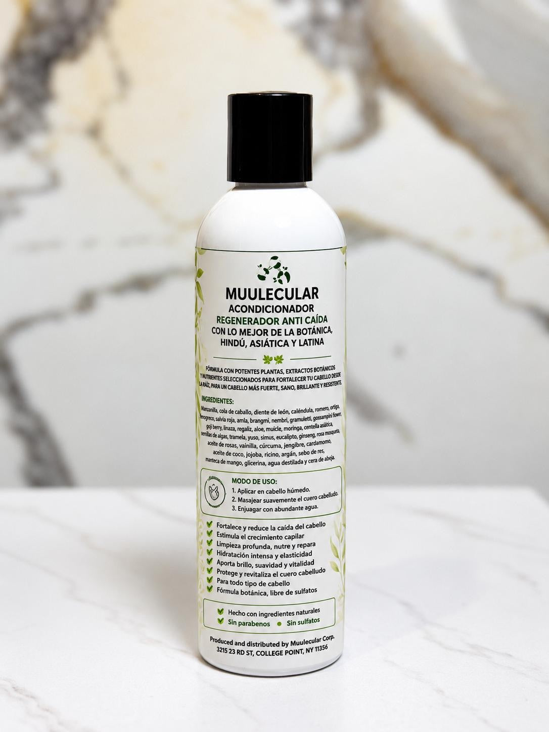 MUULECULAR® Acondicionador Regenerador Anti Caída – 8 oz (237 mL)