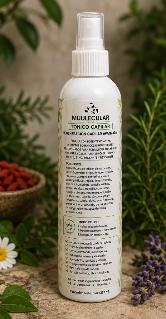 MUULECULAR® Tónico Capilar Regenerador – 8 oz (237 mL)